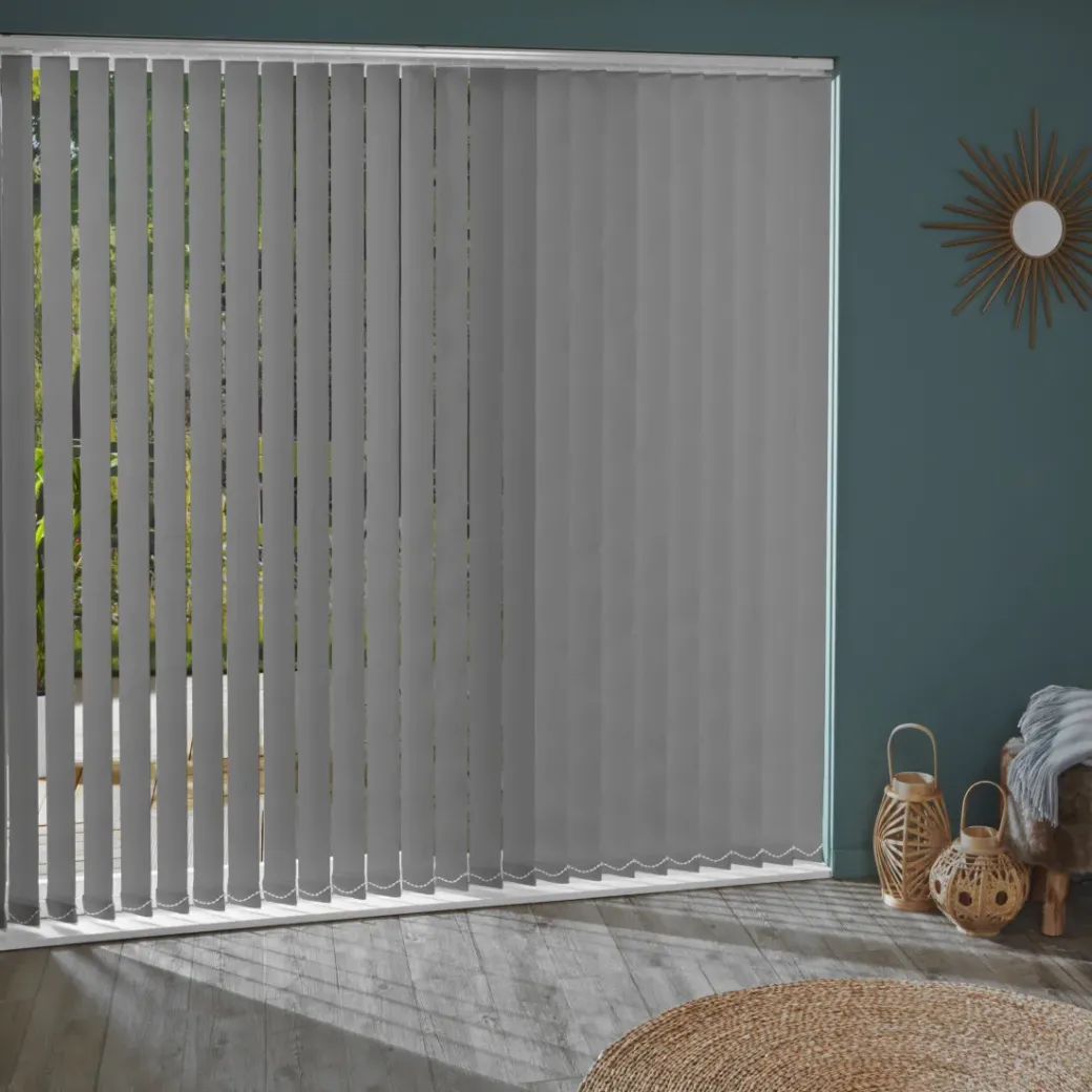 Brico Lamellen-Madeco 3792 Verticale Lamellen 5 Stuks Verduisterend Grijs 8,9 X 280 Cm