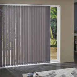 Brico Lamellen-Madeco 3896 Verticale Lamellen 5 Stuks Brandwerend Lichtdoorlatend Grijs 8,9 X 280 Cm