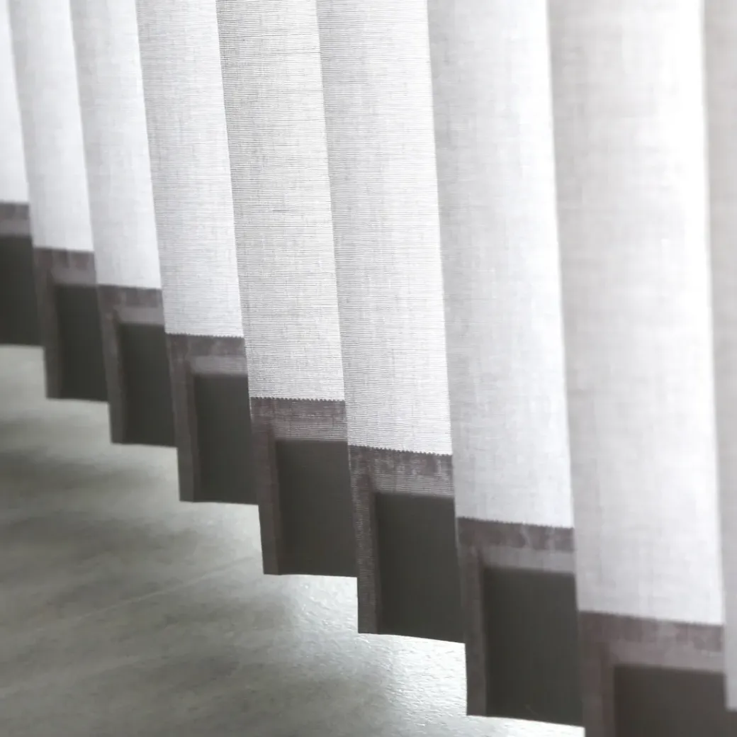 Brico Lamellen-Madeco 4125 Verticale Lamellen Compleet Lichtdoorlatend Grijs 12,7 X 260 Cm + Rail 200 Cm