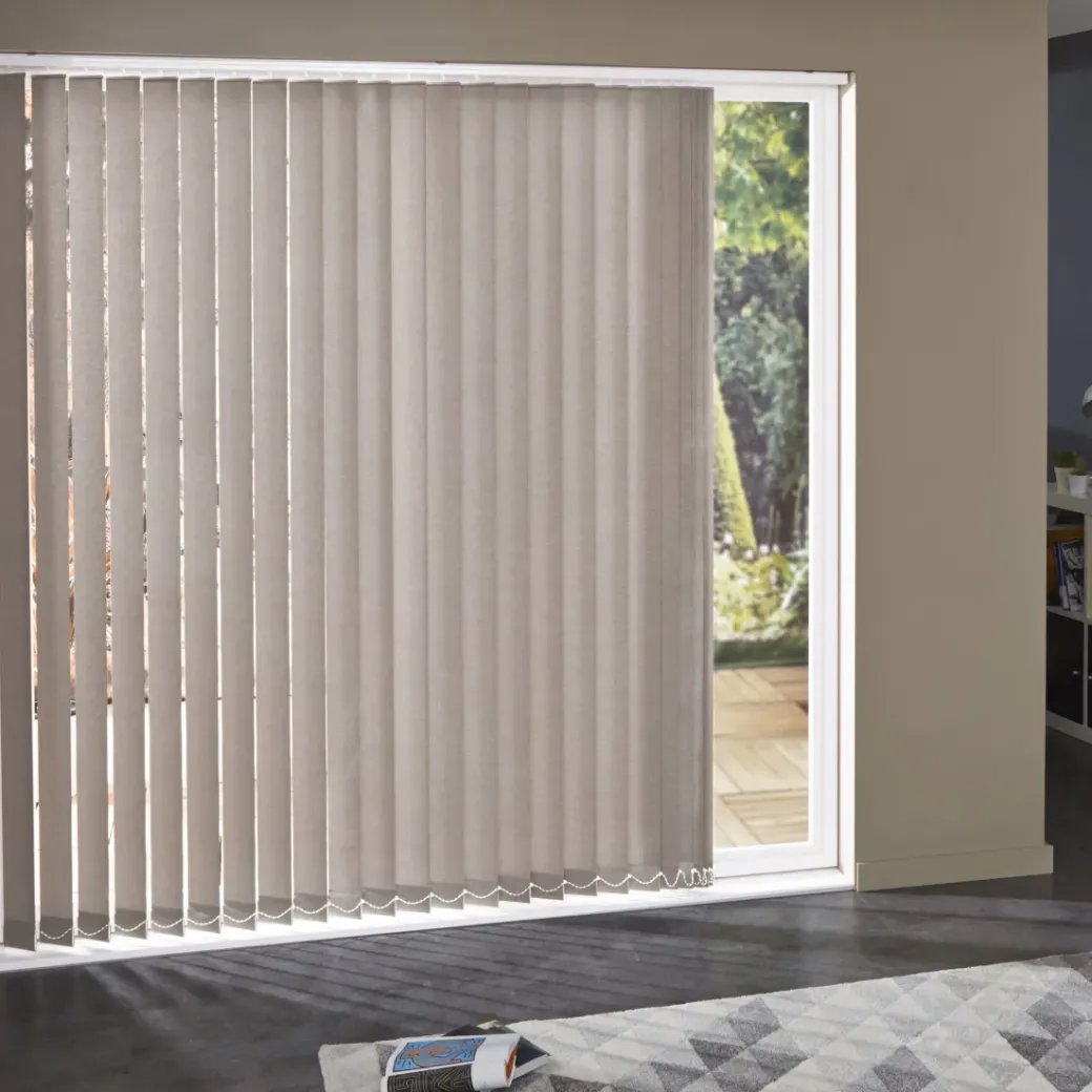 Brico Lamellen-Madeco 3321 Verticale Lamellen 5 Stuks Brandwerend Lichtdoorlatend Beige 8,9 X 280 Cm