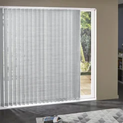 Brico Lamellen-Madeco 3618 Verticale Lamellen Raye 5 Stuks Wit En Grijs 8,9 X 280 Cm