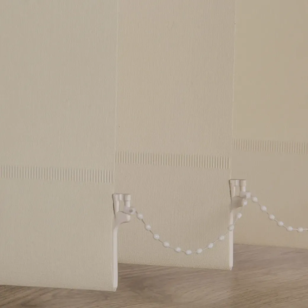 Brico Lamellen-Madeco 3710 Verticale Lamellen 5 Stuks Lichtdoorlatend Beige 8,9 X 280 Cm