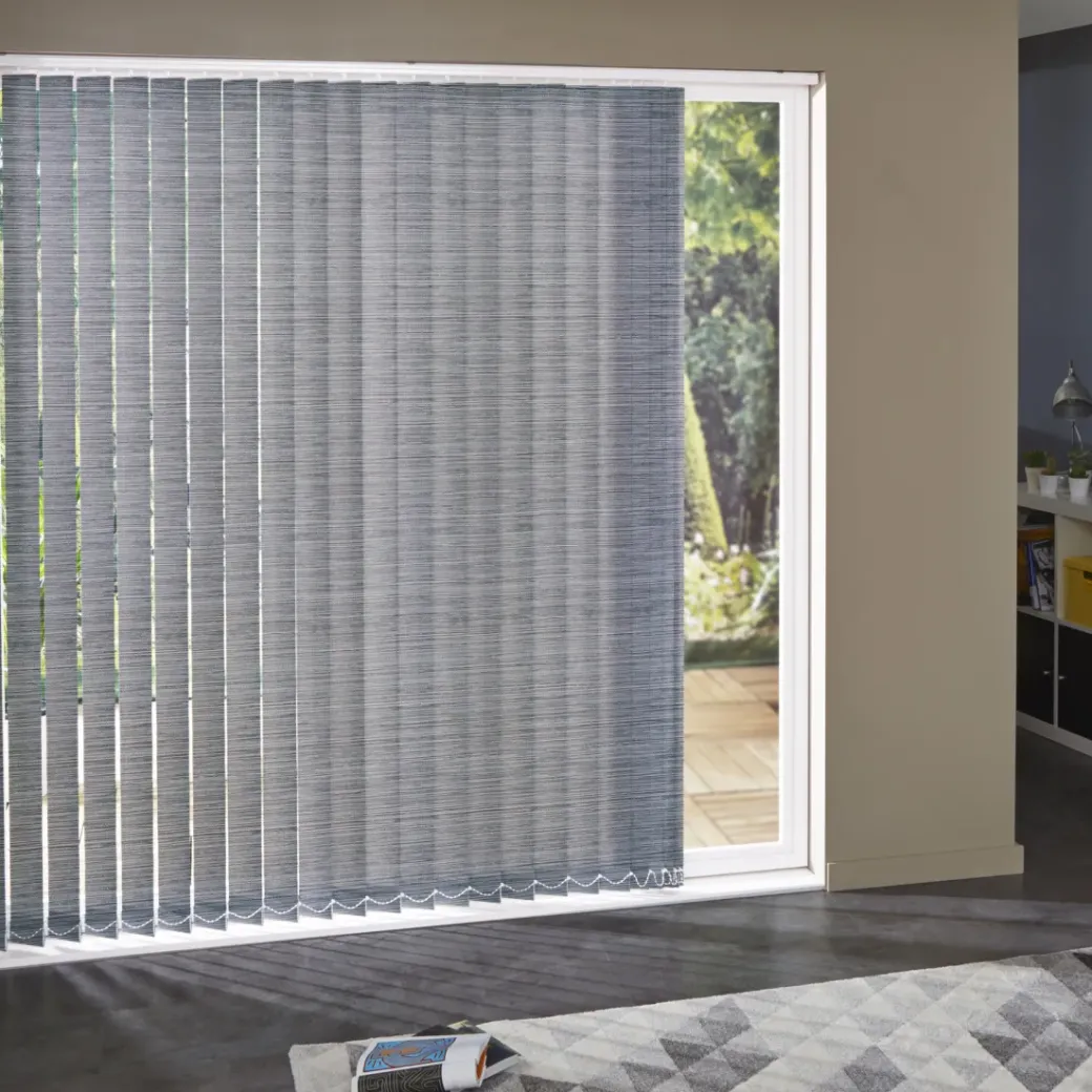 Brico Lamellen-Madeco 3695 Verticale Lamellen 5 Stuks Lichtdoorlatend Grijs-Zwart 8,9 X 280 Cm