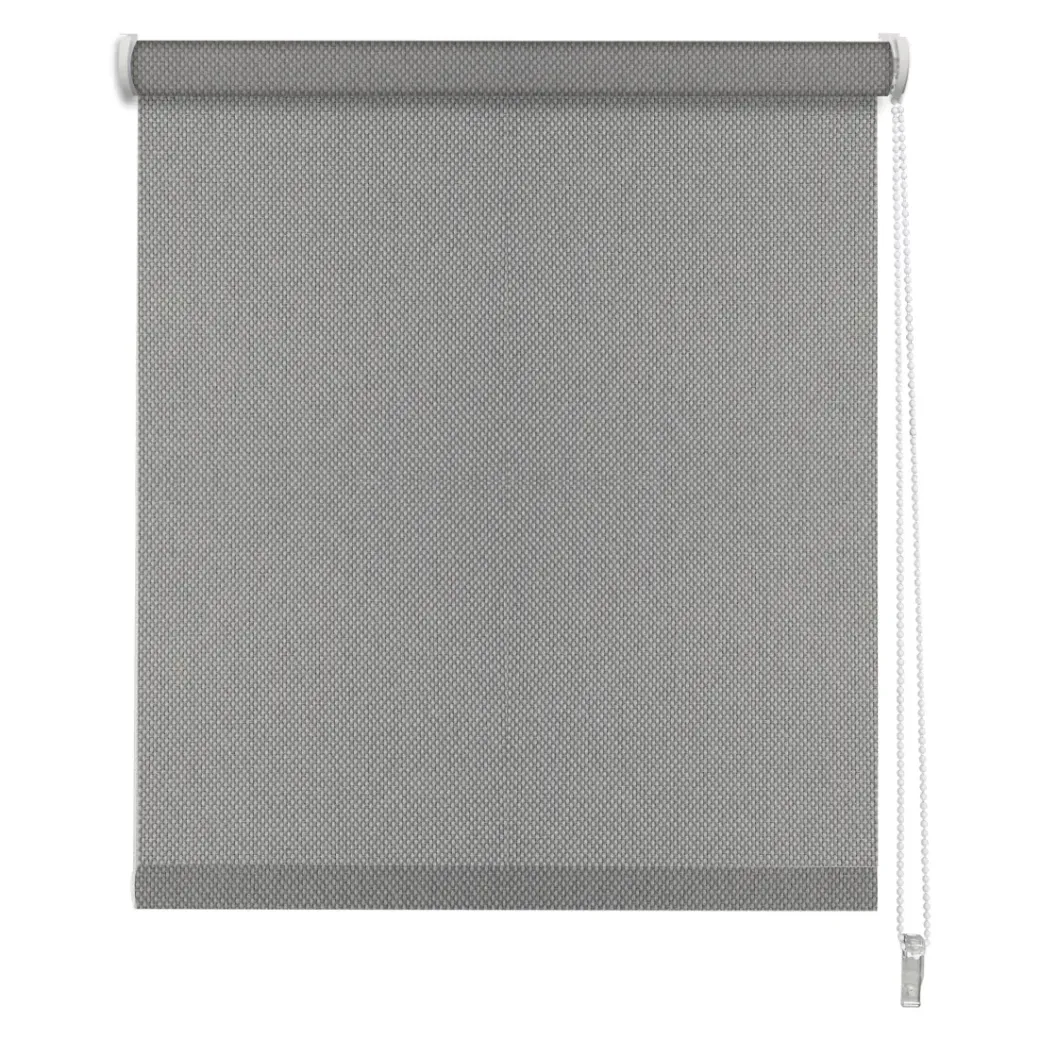 Brico Isolerende Raamdecoratie-Madeco Grey Thermisch Lichtdoorlatend Rolgordijn Lichtgrijs 120X190Cm