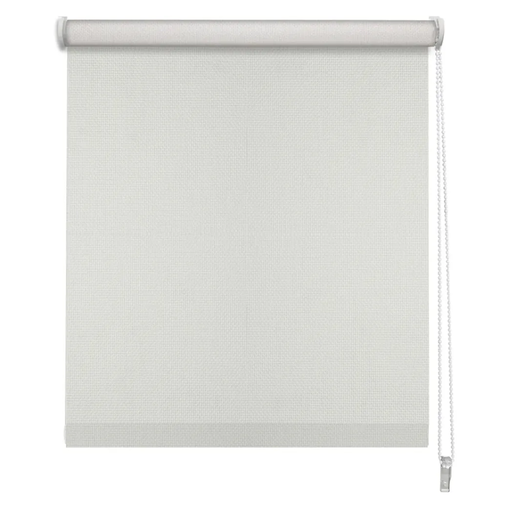 Brico Isolerende Raamdecoratie-Madeco Manueel Lichtdoorlatend Rolgordijn Wit 1791 60X190Cm
