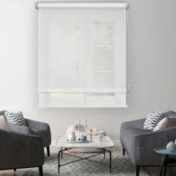 Brico Rolgordijnen-Madeco Rolgordijn Wit Mesh 1716 90X190Cm