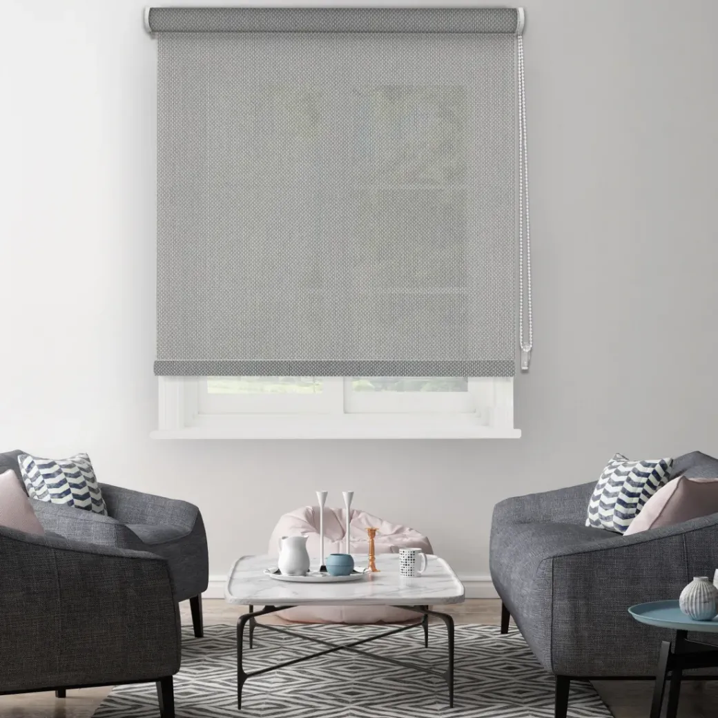Brico Isolerende Raamdecoratie-Madeco Thermisch Lichtdoorlatend Rolgordijn Lichtgrijs 1898 150X190Cm