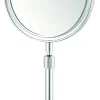 Make-Up Spiegel Rond 5X Vergrotend Staand Chroom O15Cm|Brico New