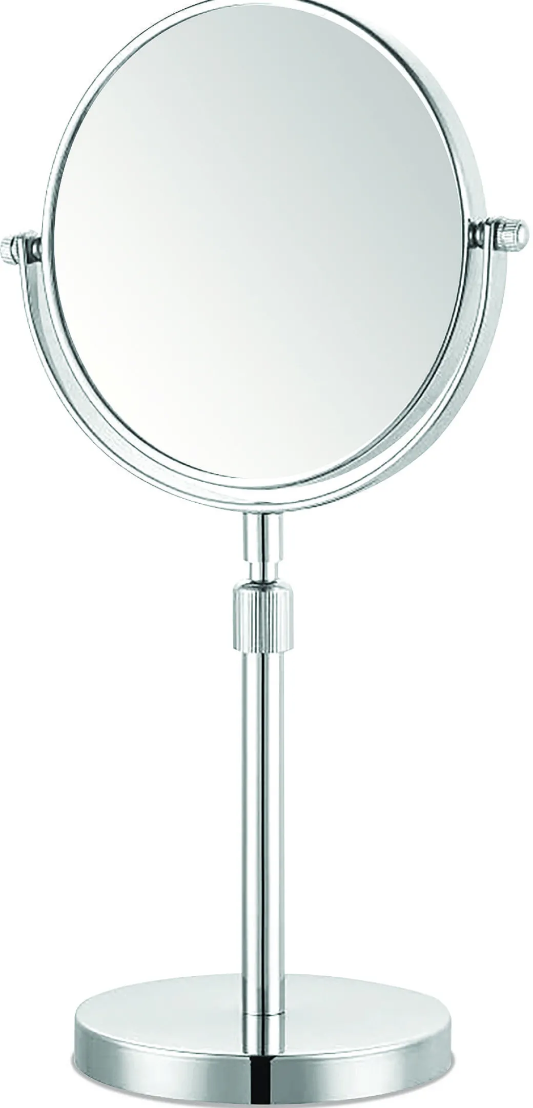 Make-Up Spiegel Rond 5X Vergrotend Staand Chroom O15Cm|Brico New