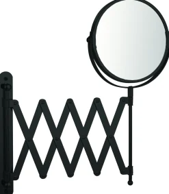 Make-Up Spiegel Rond 3X Vergrotend Uittrekbaar Zwart O15Cm|Brico Clearance