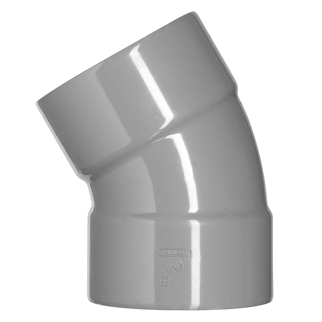 Martens Pvc Bocht 45° Vv O80Mm Grijs|Brico Hot