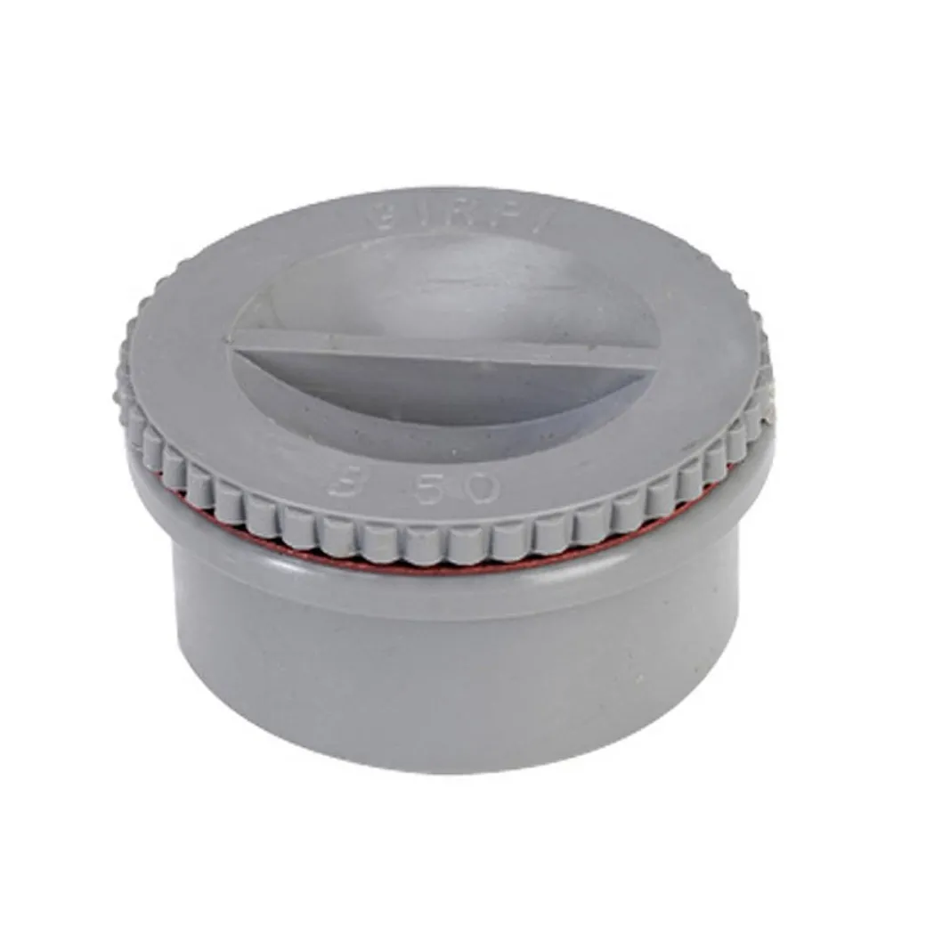 Martens Pvc Eindstop Met Schroefdeksel O100Mm Grijs|Brico Clearance