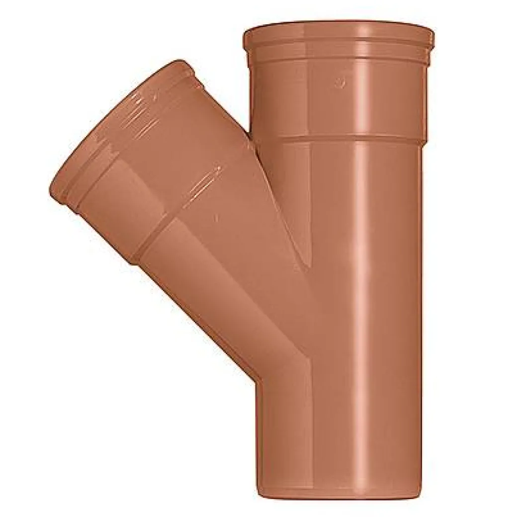 Martens T-Stuk Pvc Rood 45° 125 X 125 Mm|Brico Discount