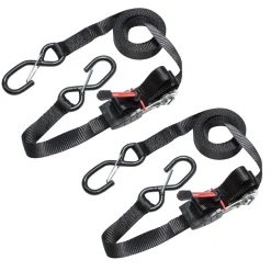 Brico Spanbanden-Master Lock Spanbanden + S-Haken 4,25Mx25Mm Zwart 2St.