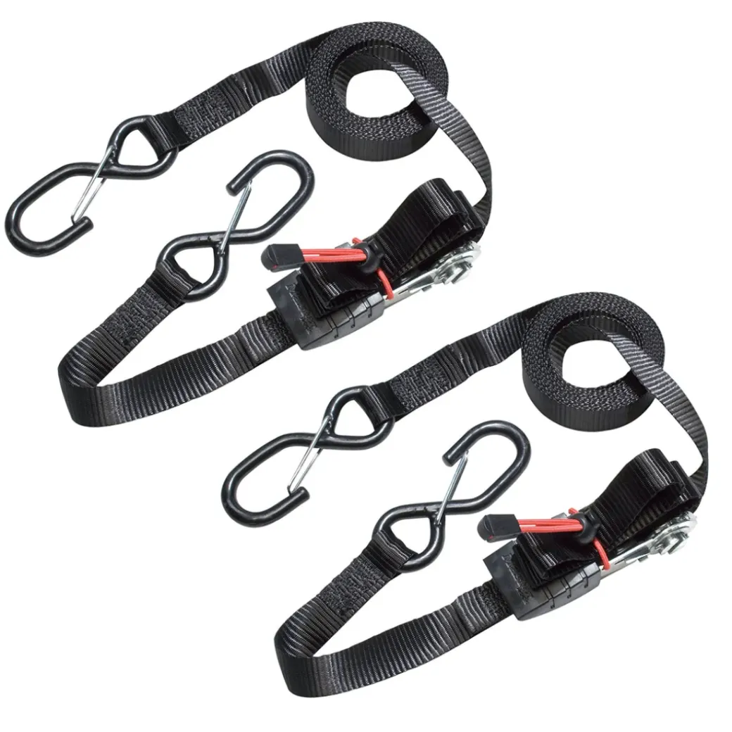 Brico Spanbanden-Master Lock Spanbanden + S-Haken 4,25Mx25Mm Zwart 2St.