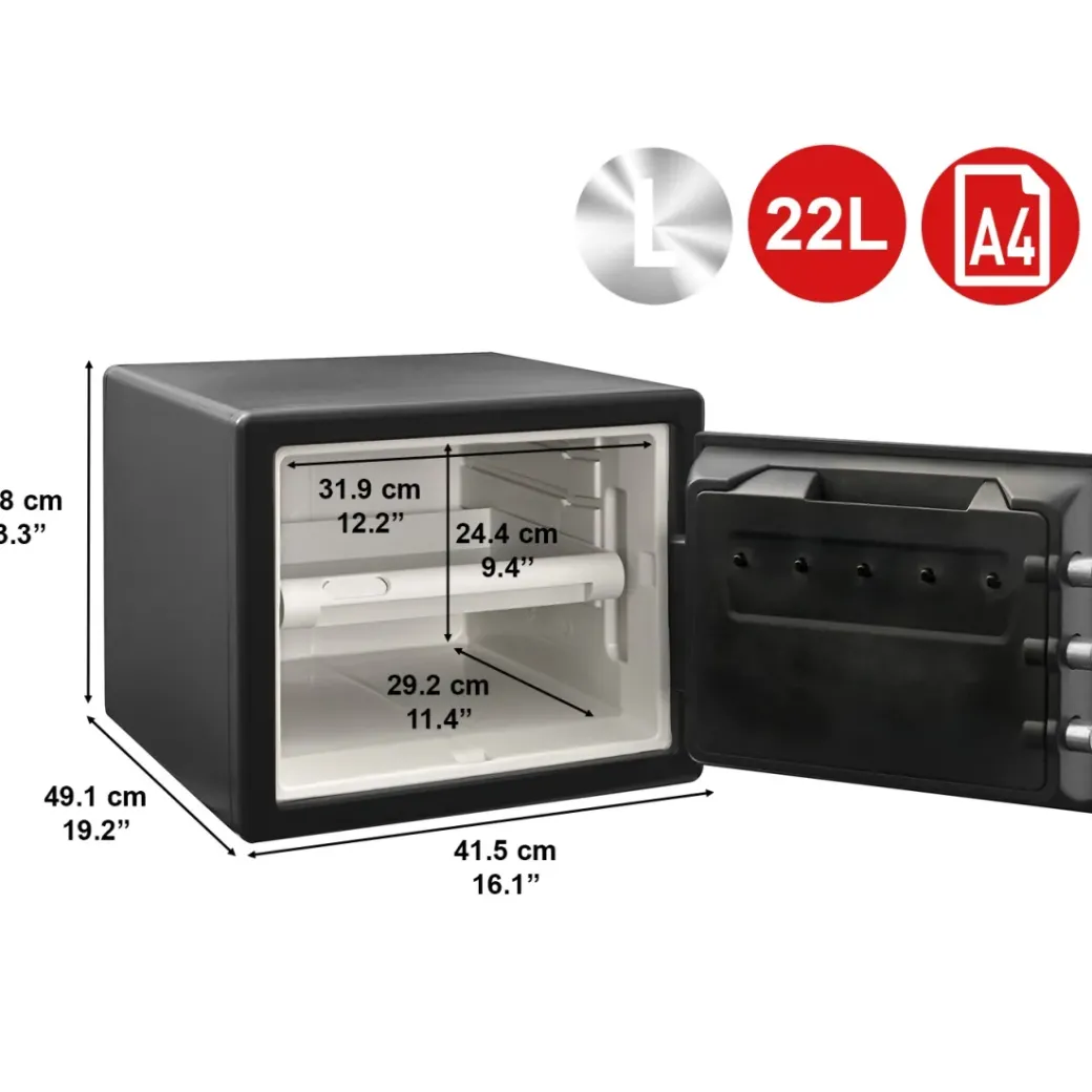 Brico Kluizen-Master Lock Veiligheidskluis Met Digitale Combinatie Brand- & Water Bestendig