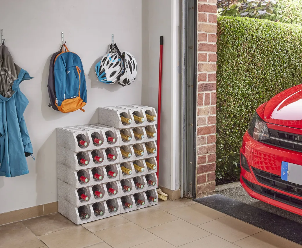 Mottez 3 Flessenrek Grijs|Brico Clearance