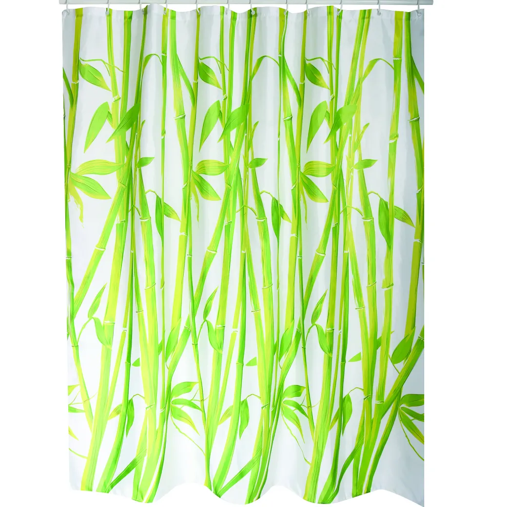 Msv Douchegordijn Bamboo Groen 180Cm|Brico Best