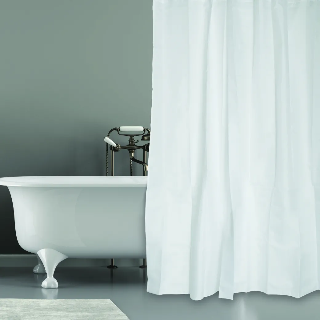 Msv Douchegordijn Baseline Wit 180Cm|Brico Outlet