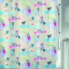 Msv Douchegordijn Beach Dogs Multikleur 180Cm|Brico Hot