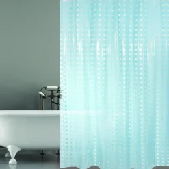 Msv Douchegordijn Bristol Blauw 180Cm|Brico Best