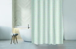 Msv Douchegordijn Camberra Groen 180Cm|Brico Outlet