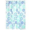 Msv Douchegordijn Dots Blauw 180Cm|Brico Outlet