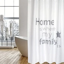 Msv Douchegordijn Home Grijs 180Cm|Brico Discount
