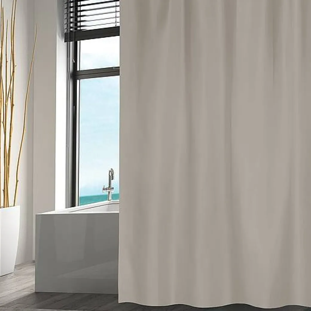 Msv Douchegordijn Polyester 180X200Cm Taupe|Brico Outlet