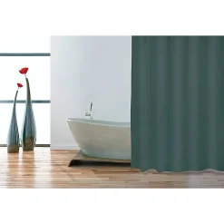 Msv Douchegordijn Polyester 180X200Cm Donkergroen|Brico Sale