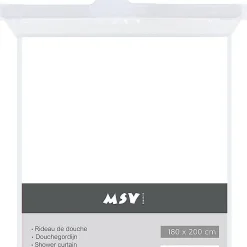 Msv Douchegordijn Wit 120Cm|Brico New