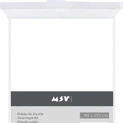Msv Douchegordijn Wit 180Cm|Brico Online
