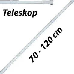 Msv Douchestang 70-120Cm Uitschuifbaar Wit|Brico Discount