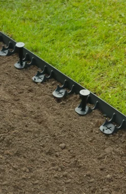 Brico Opsluitbanden & Boordstenen-Nature Grasranden Pp/Pe Zwart 100X4,5Cm 4 Stuks