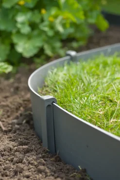 Brico Opsluitbanden & Boordstenen-Nature Grondpennen Voor Tuinborder Polyethyleen Grijs 1,9X1,8X26,7Cm 10 Stuks