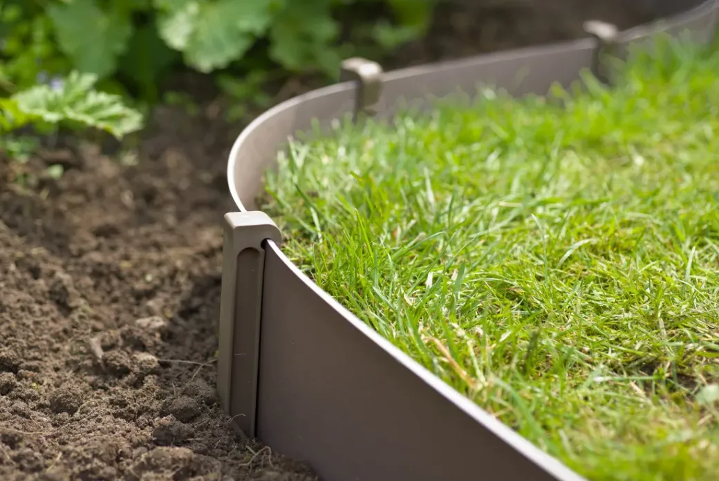 Brico Opsluitbanden & Boordstenen-Nature Grondpennen Voor Tuinborder Polyethyleen Taupe 1,9X1,8X26,7Cm 10 Stuks
