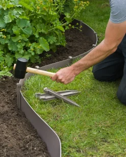 Brico Opsluitbanden & Boordstenen-Nature Tuinborder Pe Taupe 3Mm - H15Cmx10M