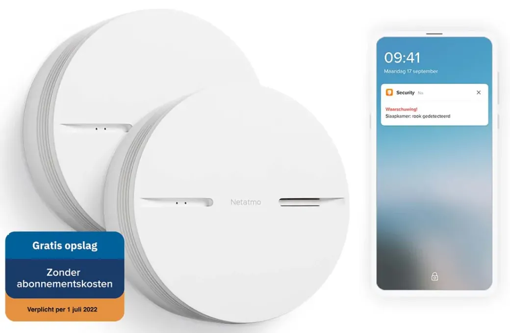 Brico Brandbeveiliging-Netatmo Slimme Rookmelder Wit 2St.