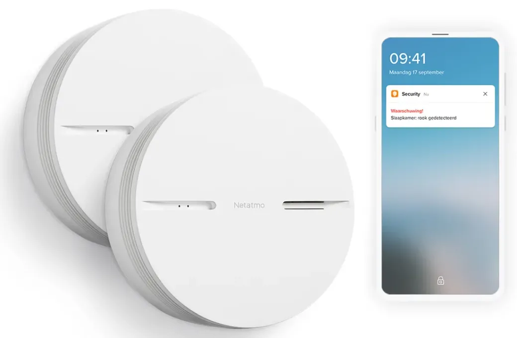 Brico Brandbeveiliging-Netatmo Slimme Rookmelder Wit 2St.