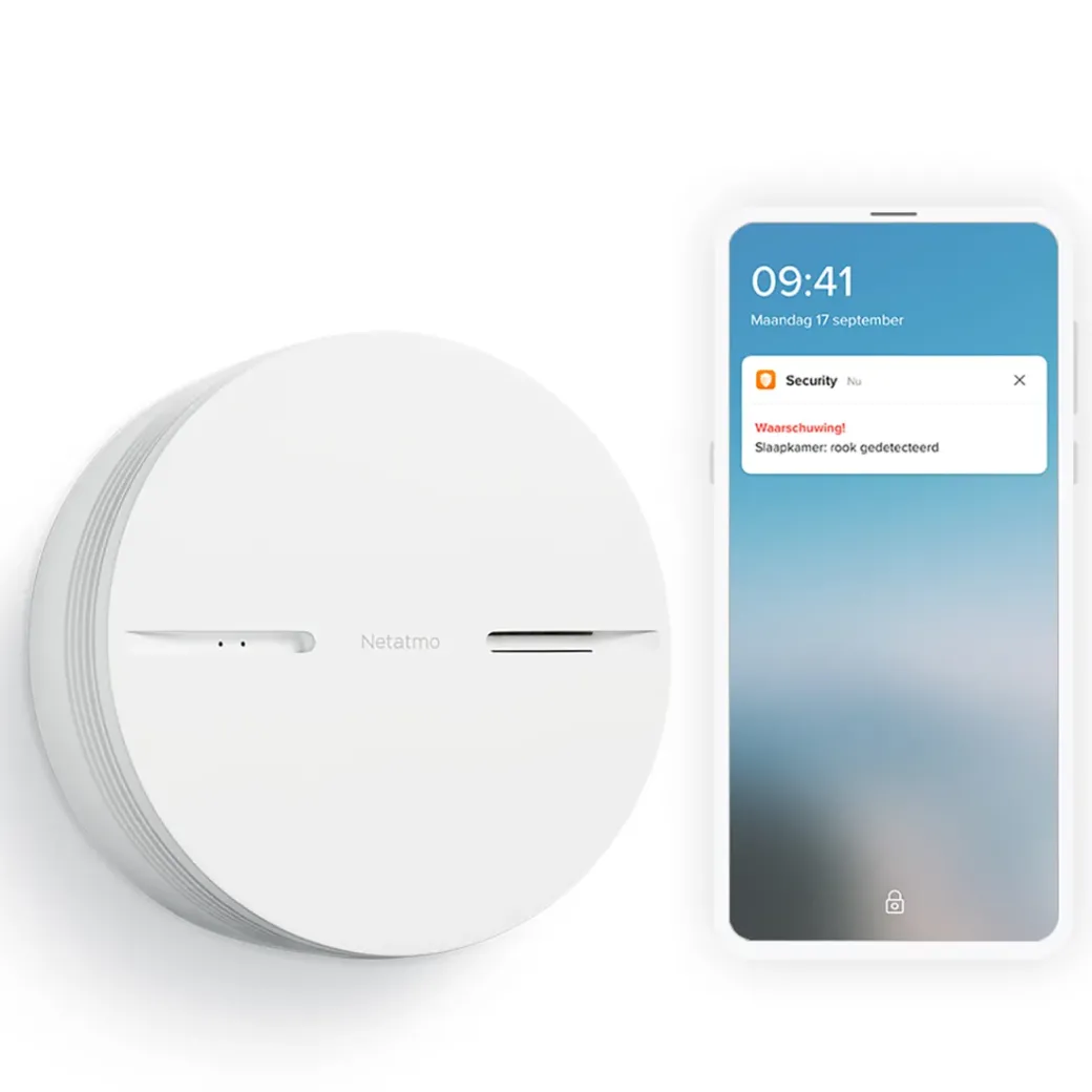 Brico Brandbeveiliging-Netatmo Slimme Rookmelder Wit