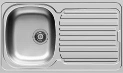 Nord Inox Spoelbak Aurore 1 Kom + 1 Afdruipplaat Roestvrij Staal|Brico Online