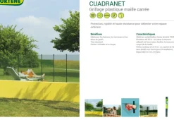Brico Balkonschermen-Nortene Balkonscherm Cuadrant 11 Groen 1X5M