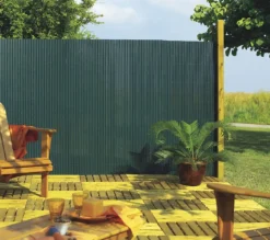 Brico Balkonschermen-Nortene Rietscherm Plasticane Pvc Groen 2X3M