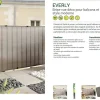Nortene Tuinscherm Everly Grijs 1X5M|Brico Online