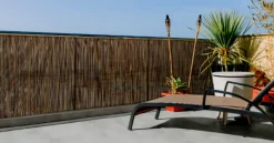 Brico Tuinschermen En Poorten-Nortene Tuinscherm Fency Kastanjebruin 1X3M