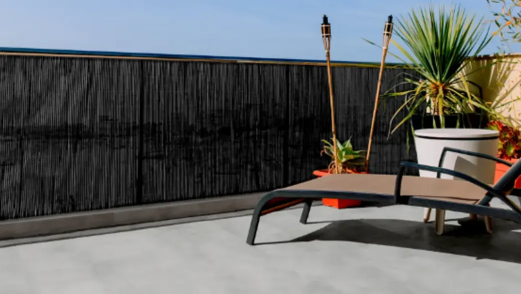 Brico Tuinschermen En Poorten-Nortene Tuinscherm Fency Antraciet 1X3M