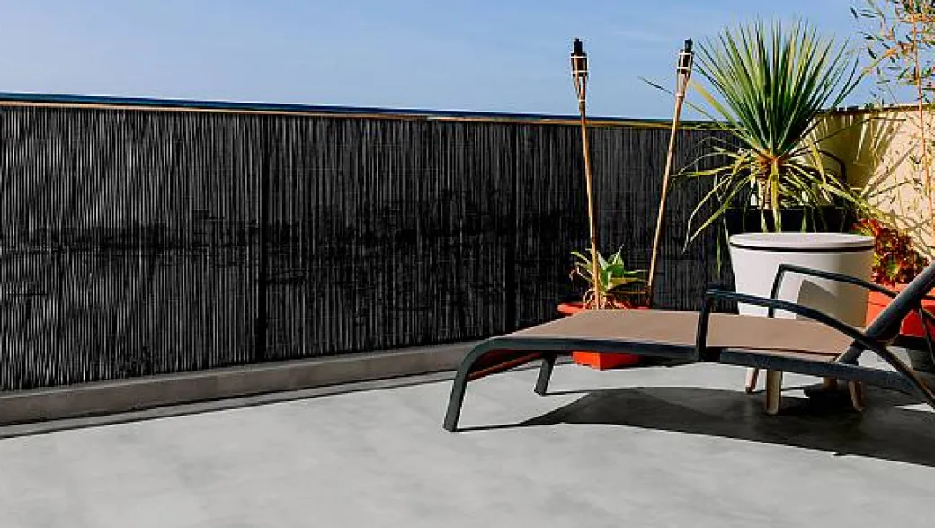 Nortene Tuinscherm Fency Antraciet 1,5X3M|Brico Best