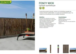 Nortene Tuinscherm Fency Antraciet 1,5X3M|Brico Best