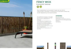 Brico Tuinschermen En Poorten-Nortene Tuinscherm Fency Wick Beige 1X3M