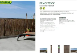 Nortene Tuinscherm Fency Bruin Kunststof 1,5X3M|Brico Clearance